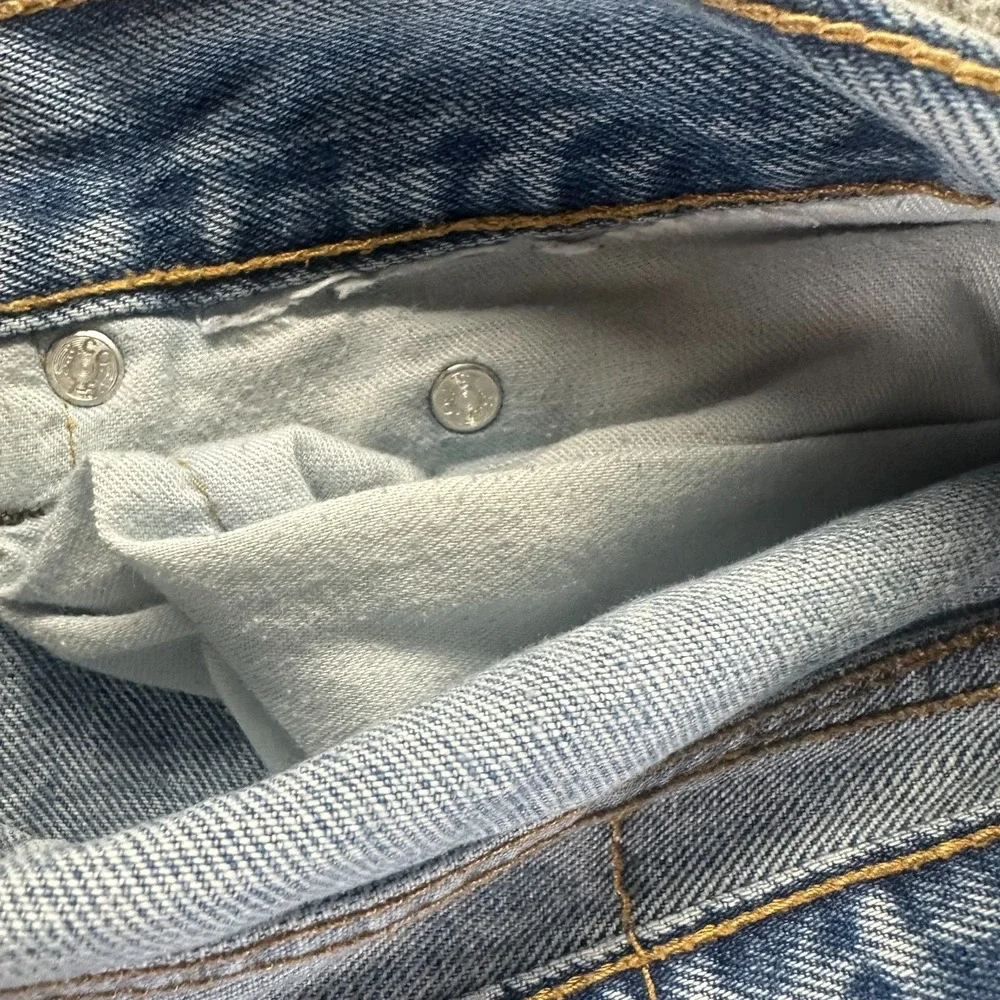 Levi's Jeans Mens 34x29 Blue Cotton Denim Straight Leg Faded Travel Workwear